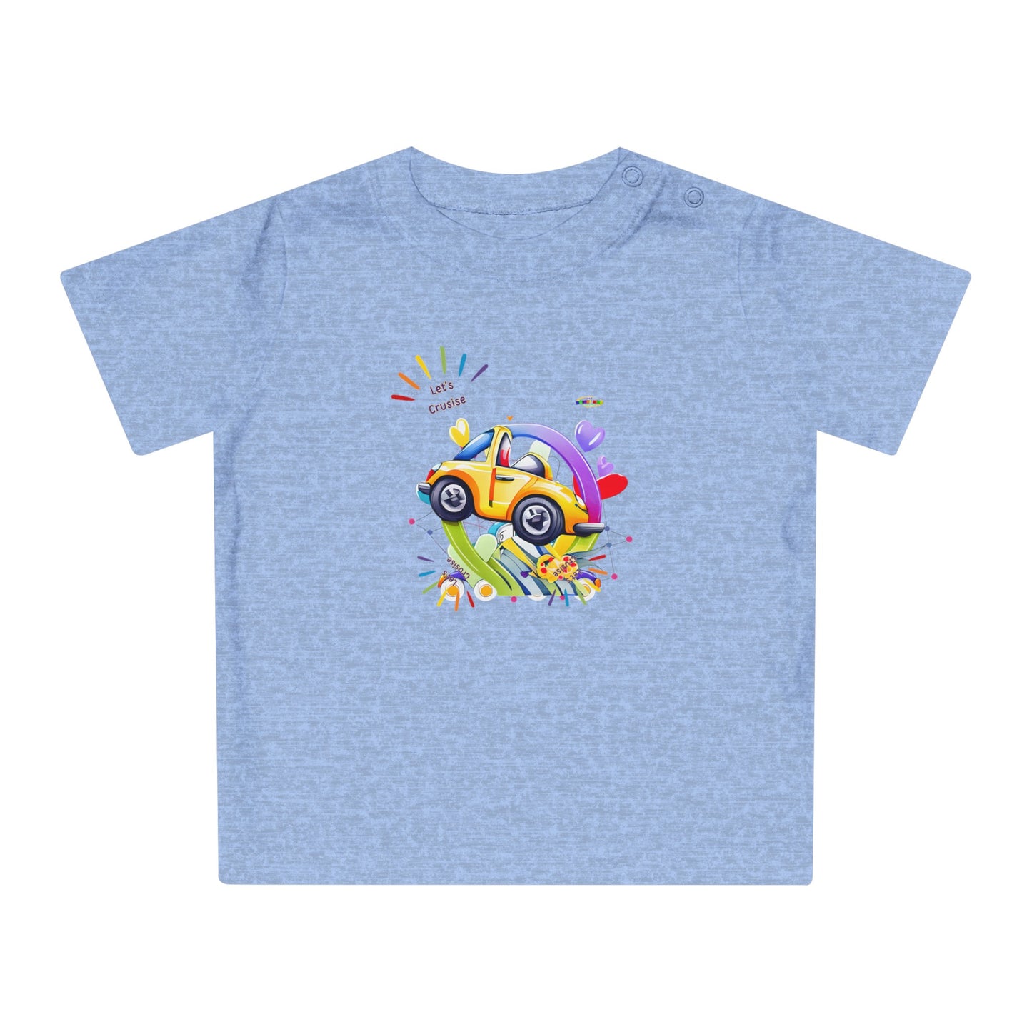 Cute Lets Cruise Car Graphic Baby T-Shirt-My Bright Side Clothing