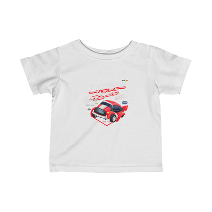 Little race car logo Infant Fine Jersey Tee-My Bright Side Clothing