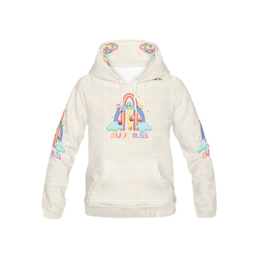 Loving The Music Pastel Pattern and Graphic Children's Hoodie-My Bright Side Clothing