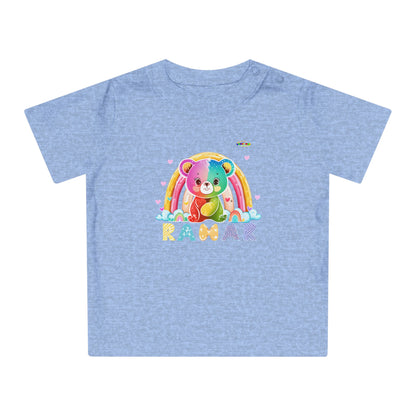 Cute Rainbow Teddy Bear Baby T-Shirt--My Bright Side Clothing