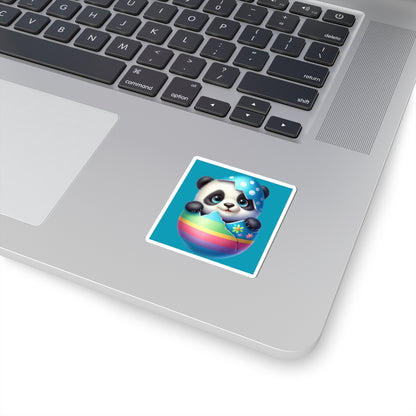 Cute and Sweet Little Panda Easter Egg -Kiss-Cut Sticker-My Bright Side Clothing