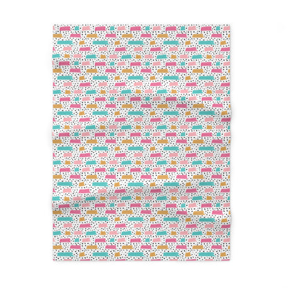 Cute Colourful Abstract Pattern Soft Fleece Baby Blanket-MyBrightSideClothing