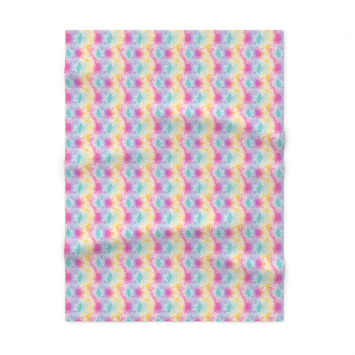 Pastel tie dye Pattern Soft Fleece Baby Blanket-MyBrightSideClothing