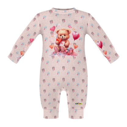 Cute Heart Love Bear Baby Romper-My Bright Side Clothing