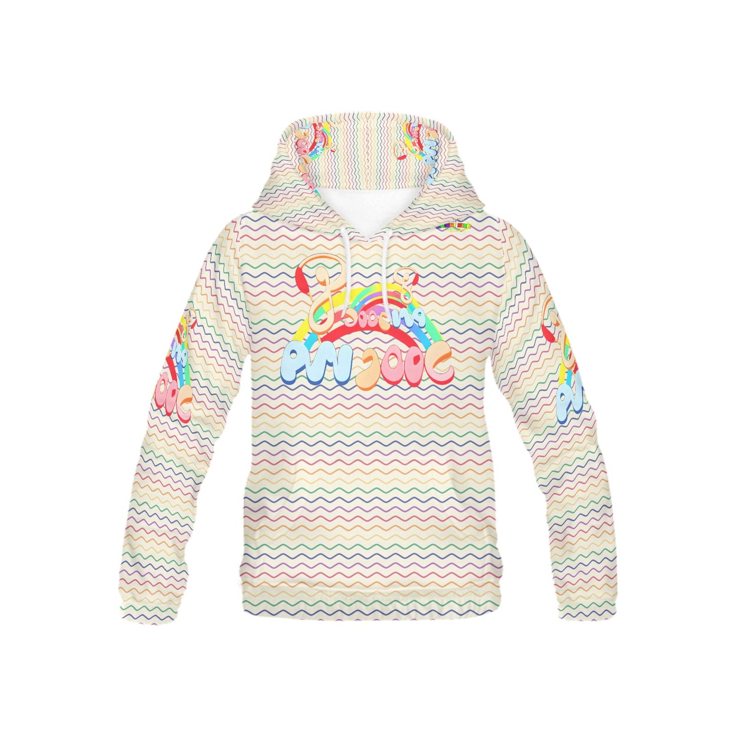 Feel the beat pastel Rainbow music Pattern and Graphic Children's Hoodie-My Bright Side Clothing