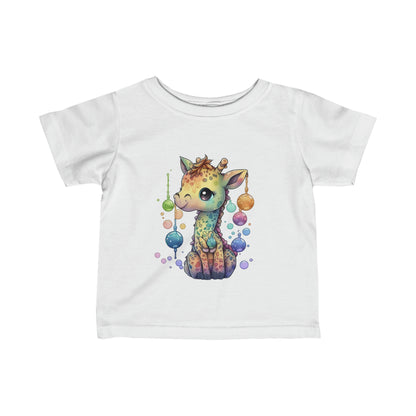 Cute Colourful Baby Giraffe Infant Fine Jersey Tee-My Bright Side Clothing