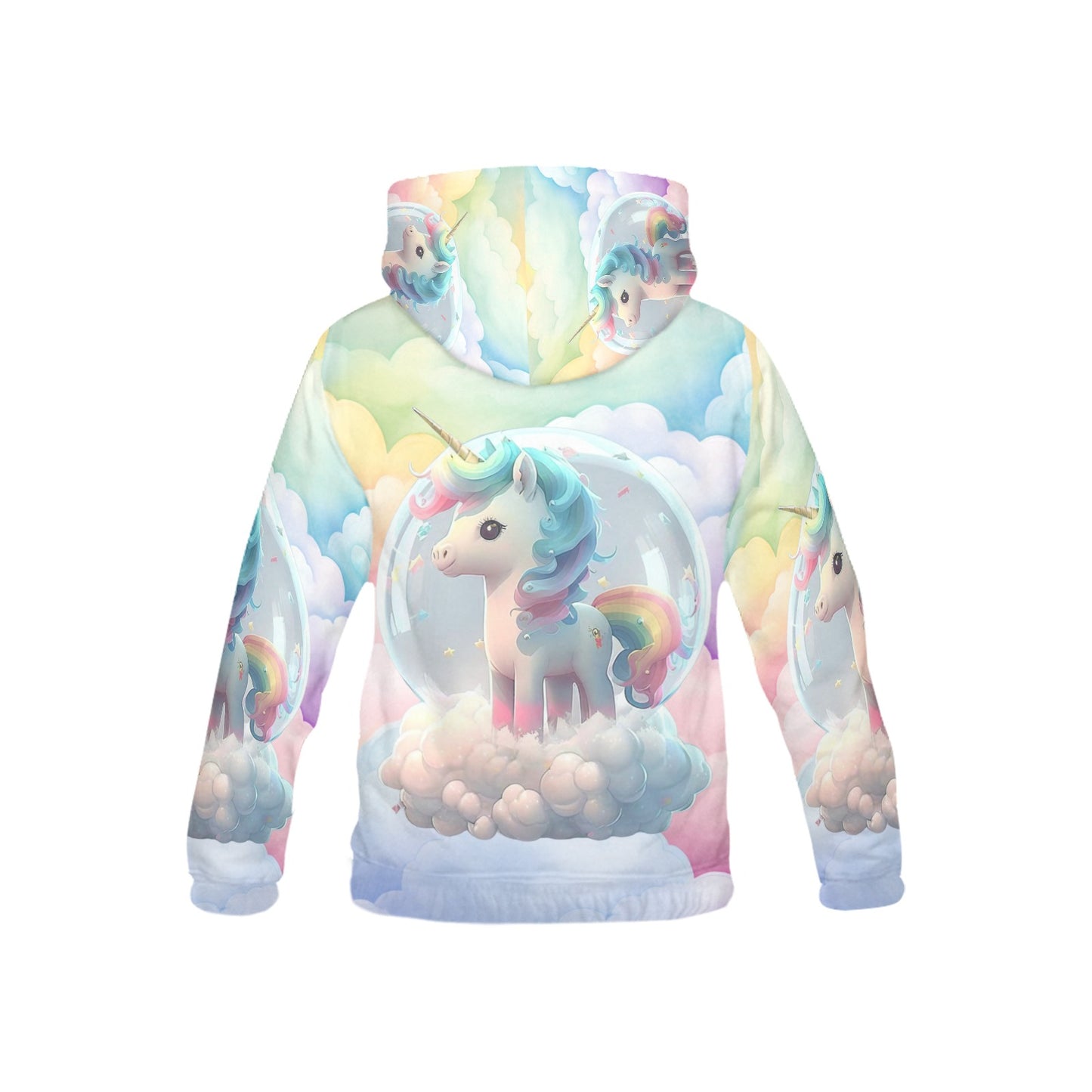 Beautiful Rainbow Pastel Unicorn Children's Hoodie  -My Bright Side Clothing