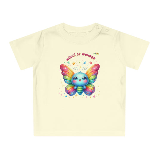 Cute Rainbow Baby Butterfly Graphic Baby T-Shirt--My Bright Side Clothing