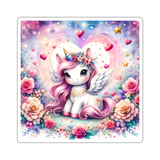 Magical Unicorn Love Kiss-Cut Sticker-My Bright Side Clothing