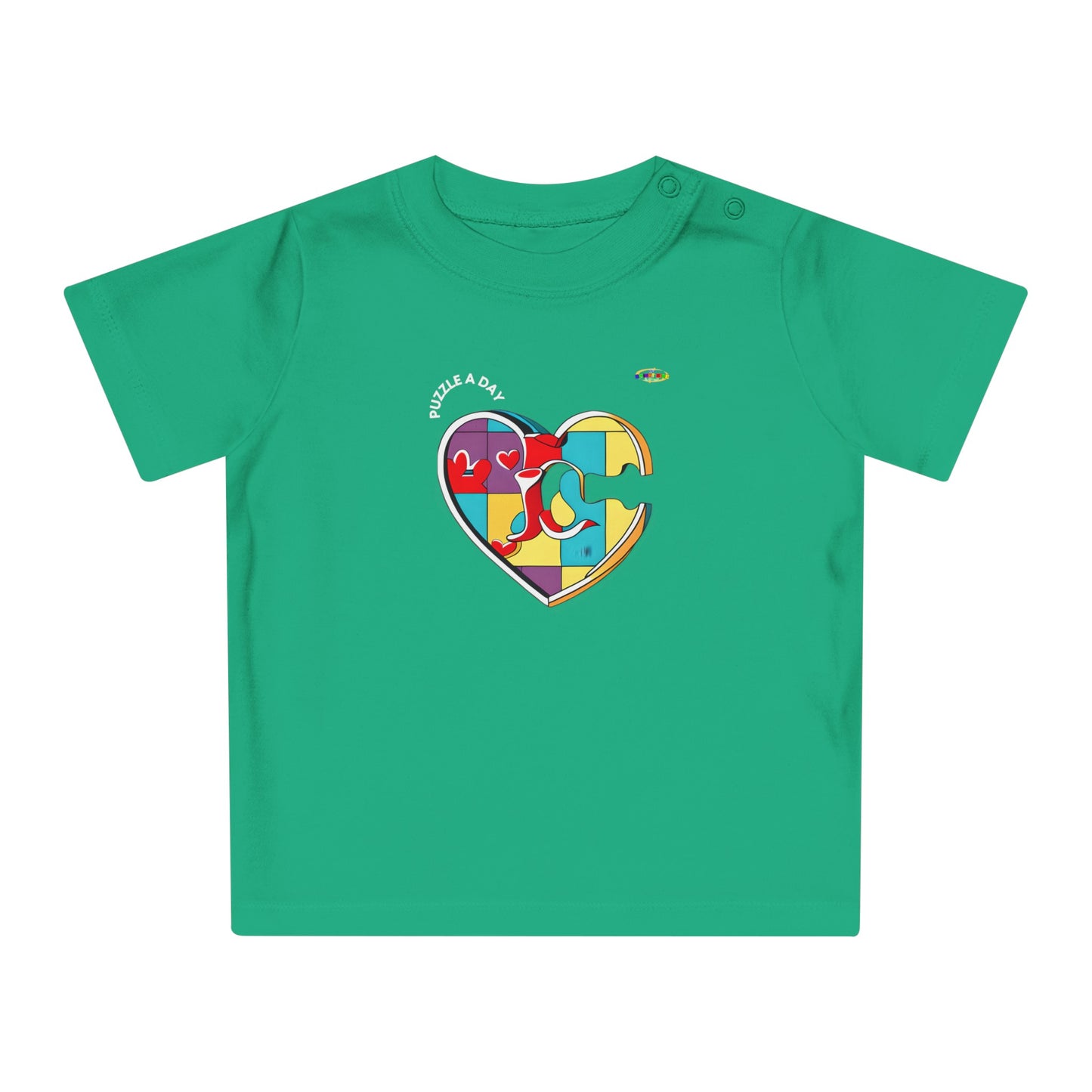 Cute Rainbow Heart Logo Baby T-Shirt-My Bright Side Clothing