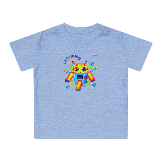 Cute Lets Little Dancing Robot Baby T-Shirt-My Bright Side Clothing