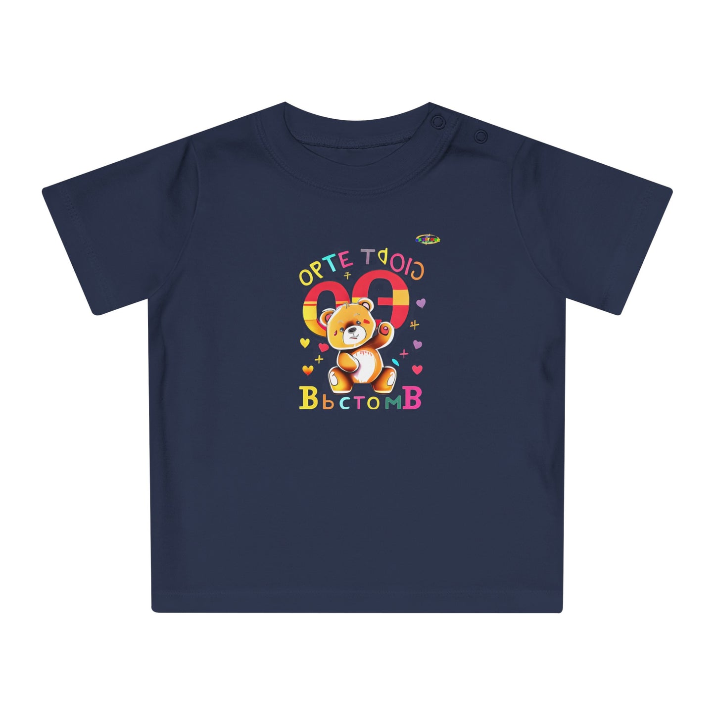 Cute Baby Spelling Bear Baby T-Shirt-My Bright Side Clothing