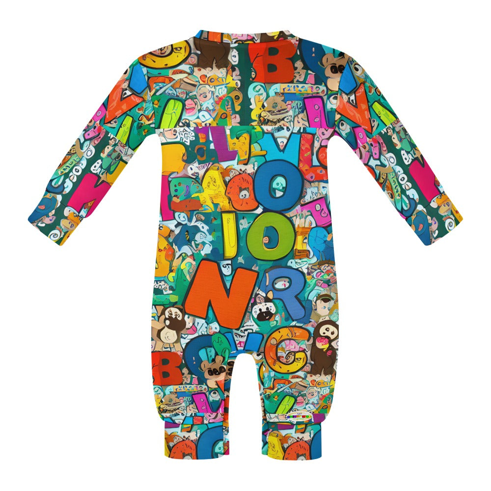 Big Cute Animals Alphabet-Baby Romper-My Bright Side Clothing