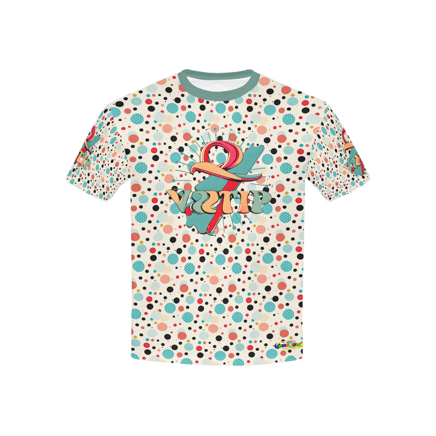 Retro Bright mind bright life subliminal message Pattern and Logo Children's T-shirt -My Bright Side Clothing