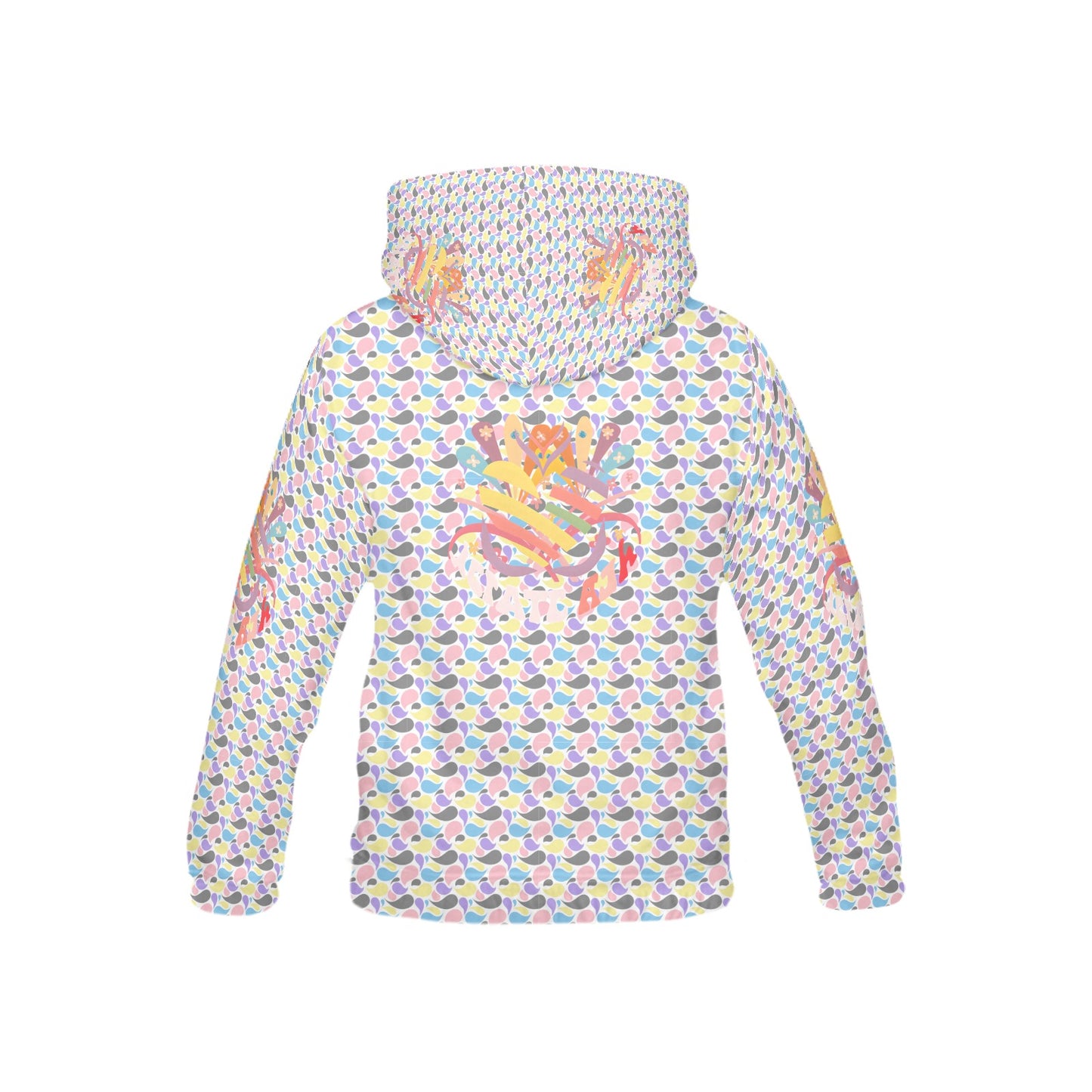 Pastel Half Moon Bright mind bright life subliminal message Pattern and Logo Children's Hoodie-My Bright Side Clothing