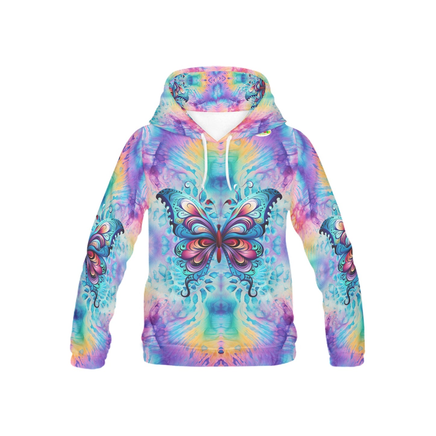 Beautiful Butterfly Abstract Children's Hoodiet-My Bright Side Clothing