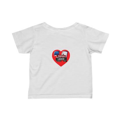 Super Loved Super Hero Heart Logo Infant Fine Jersey Tee-My Bright Side Clothing