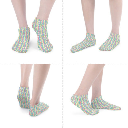 Retro Pastel Rainbow Pattern Children's Comfortable Socks -5 Pairs -MyBrightSideClothing