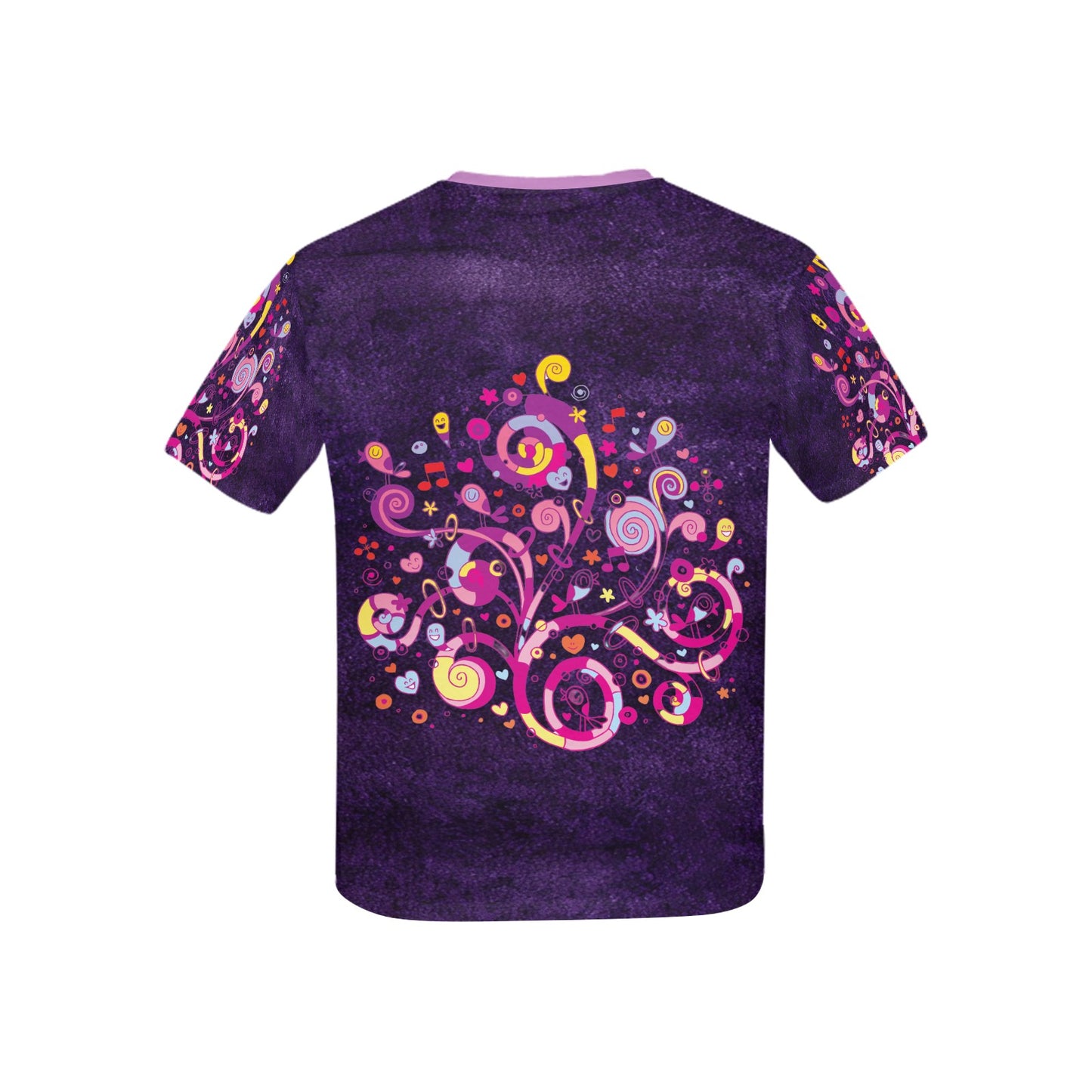 Beautiful Purple and pink doodle Graphic Children's T-shirt -My Bright Side Clothing