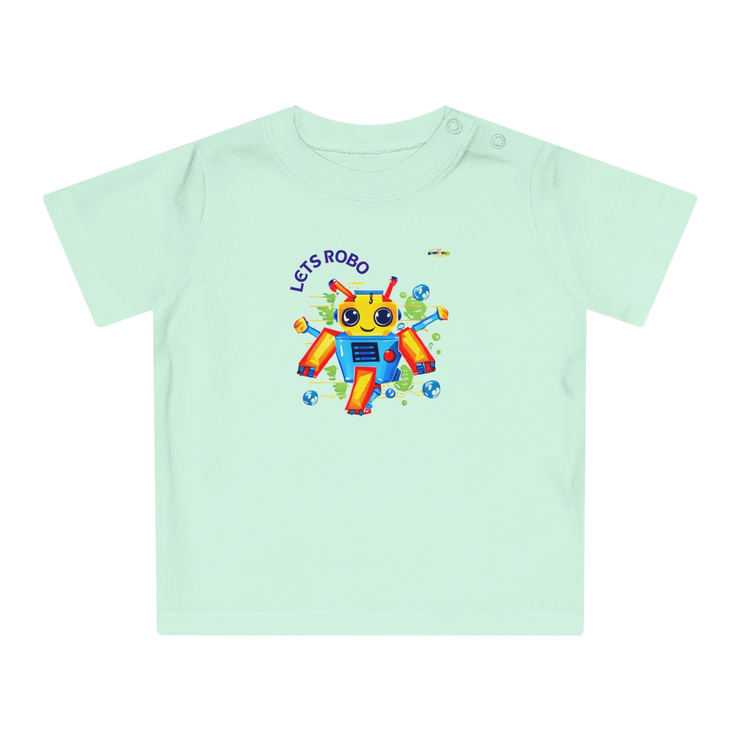 Cute Lets Little Dancing Robot Baby T-Shirt-My Bright Side Clothing