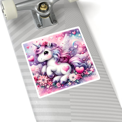 Magical Unicorn Love Kiss-Cut Sticker-My Bright Side Clothing