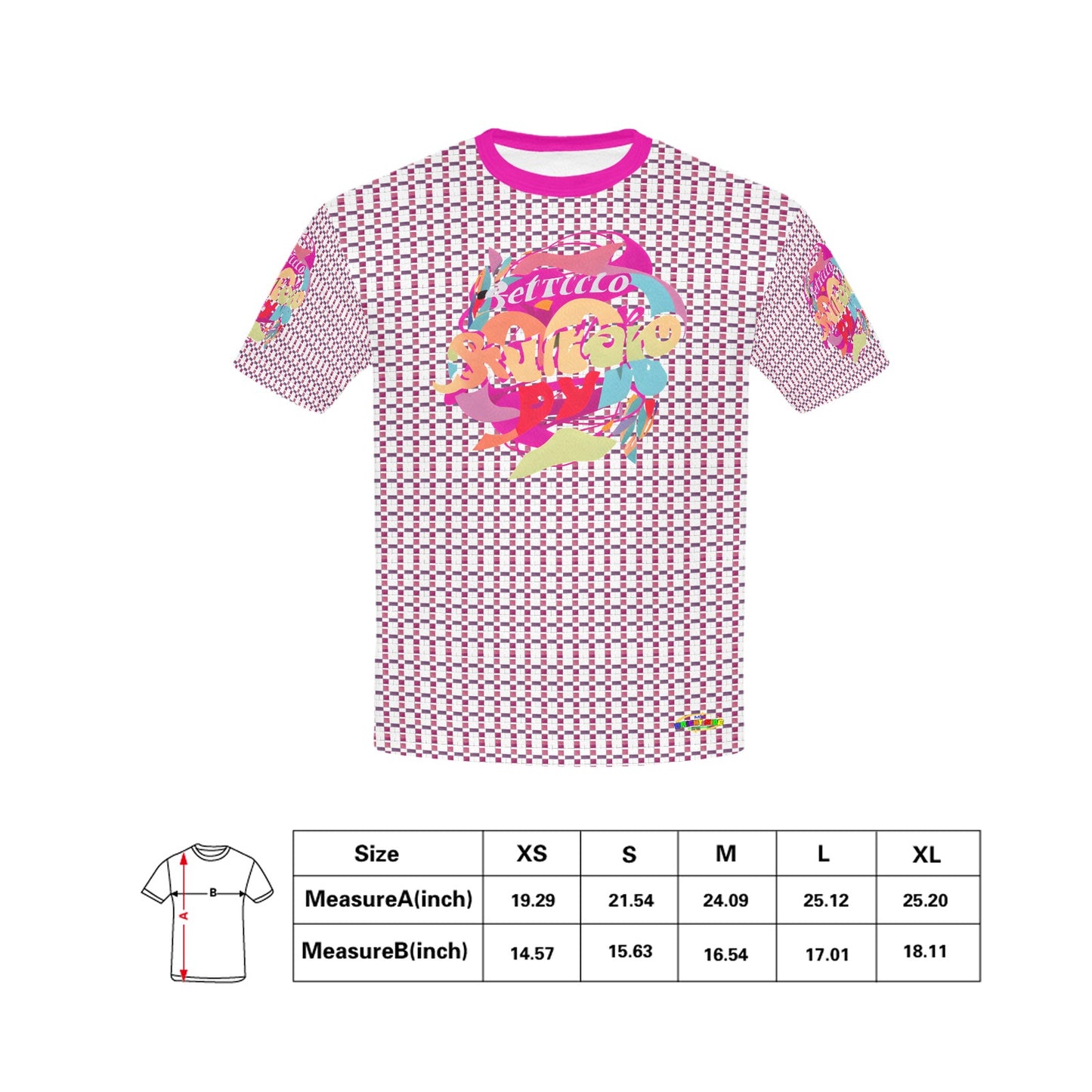 Pink Abstract Pattern and Logo Children's T-shirt-My Bright Side Clothing