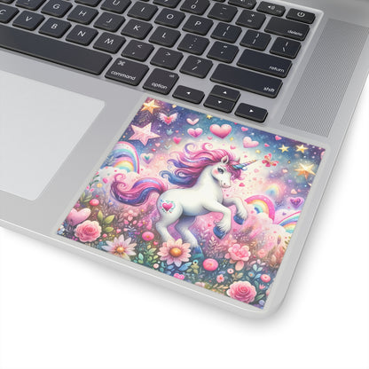 Magical Unicorn Love Kiss-Cut Sticker-My Bright Side Clothing