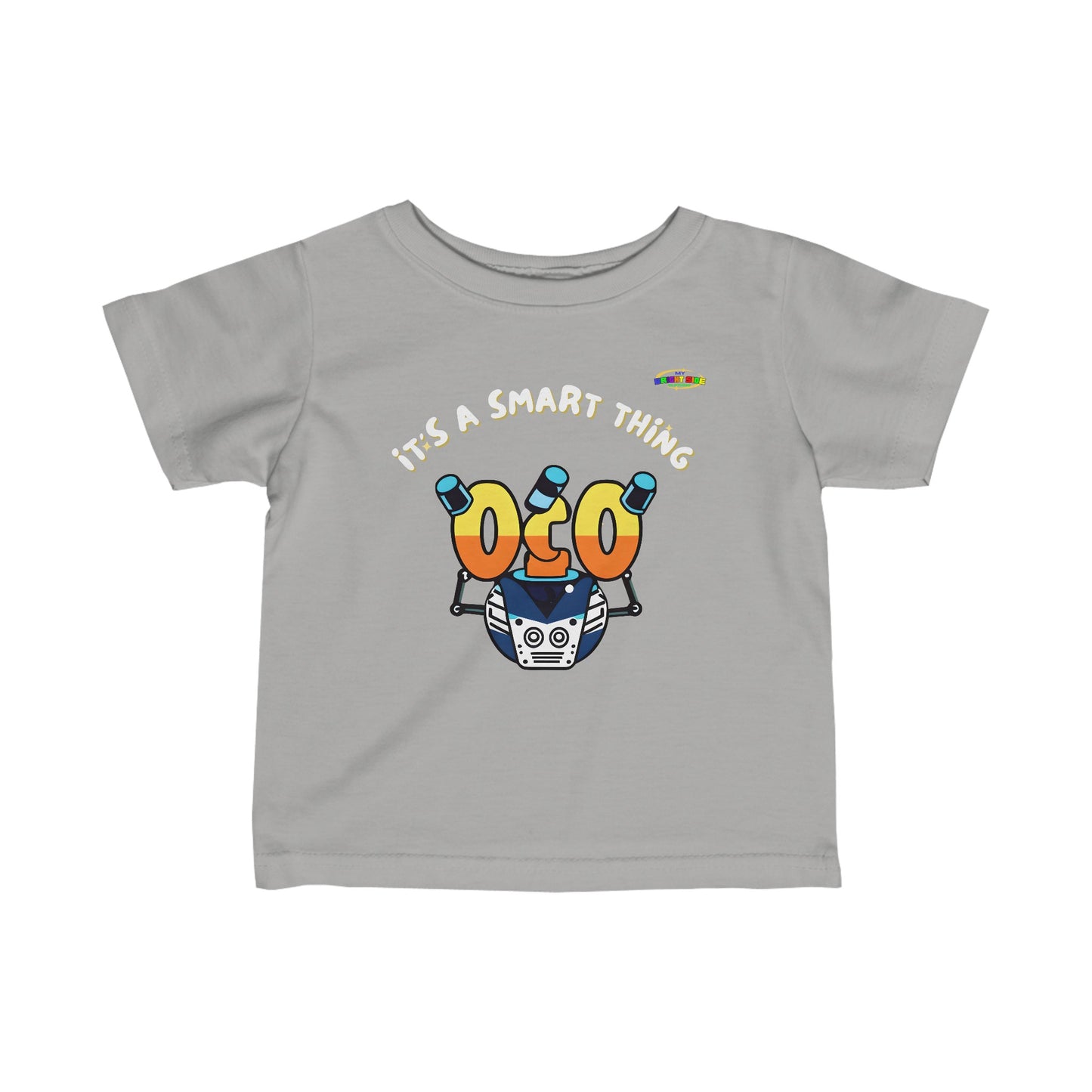 Its a Smart Thing robot  Logo Infant Fine Jersey Tee-MyBrightSideClothing