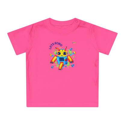 Cute Lets Little Dancing Robot Baby T-Shirt-My Bright Side Clothing