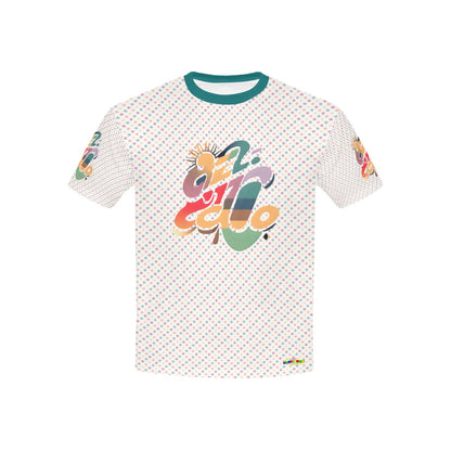 Pastel Retro Bright mind bright life subliminal message Pattern and Logo Children's T-shirt-My Bright Side Clothing