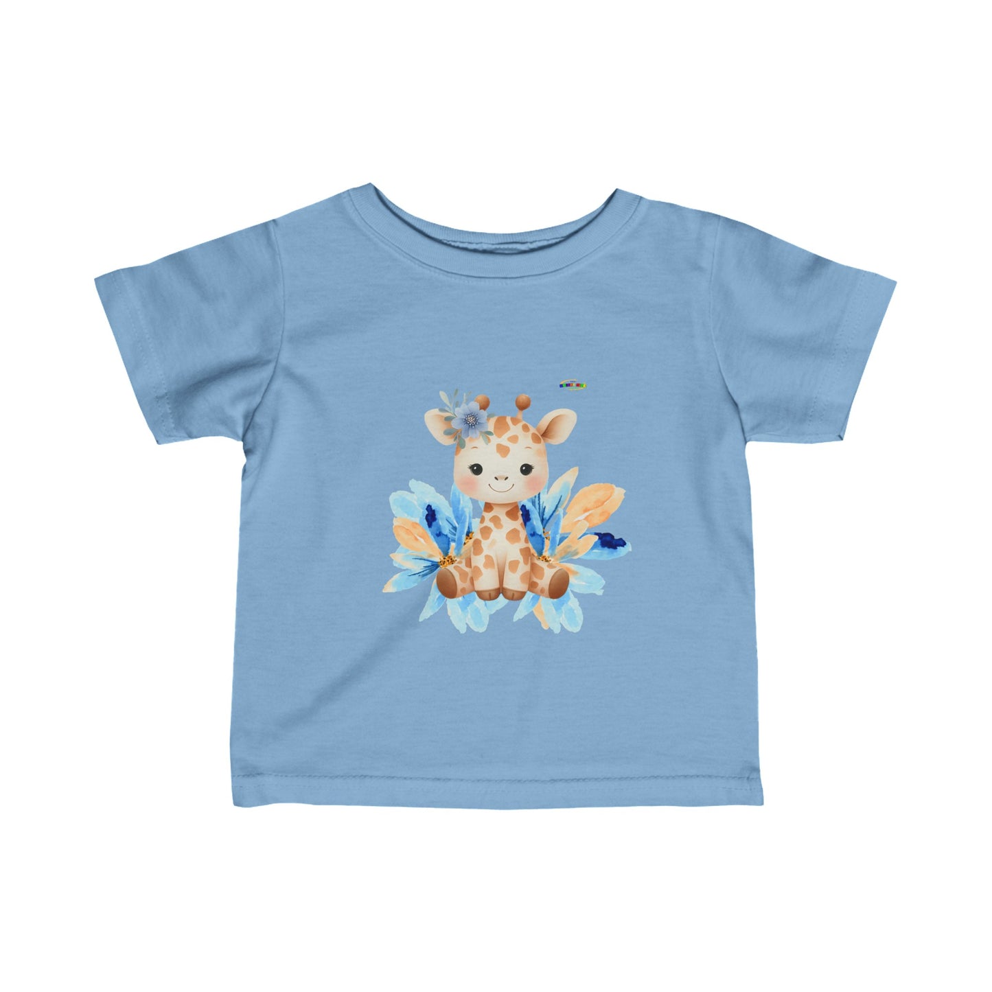 Cute Pastel Baby Giraffe  Infant Fine Jersey Tee-My Bright Side Clothing