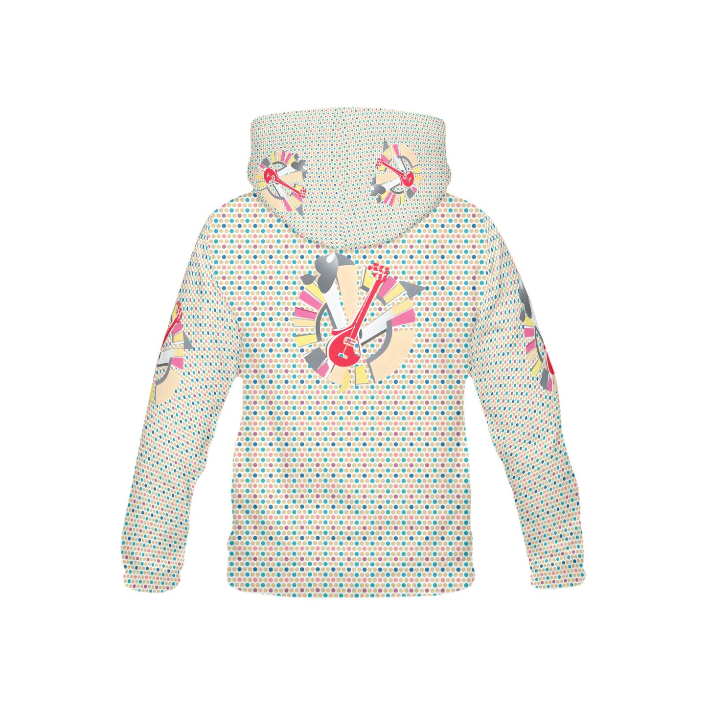 Paste; Music is my life Pattern and Graphic Children's Hoodie-My Bright Side Clothing