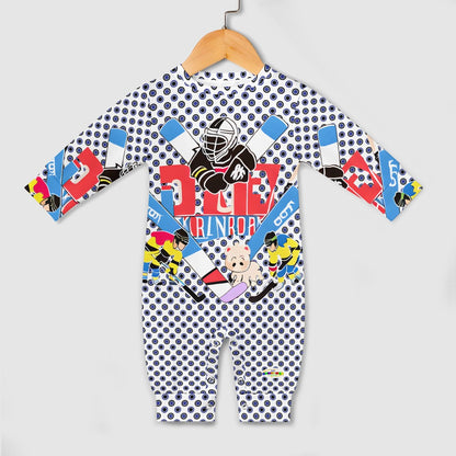 Hockey Theme Baby Romper-My Bright Side Clothing