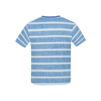 Blue Stripes Children's T-Shirt-My Bright Side Clothing