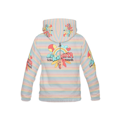 Loving the Music Pastel Pattern and Graphic Children's Hoodie-My Bright Side Clothing