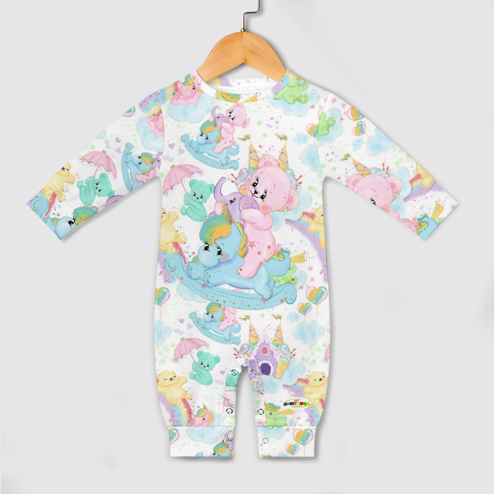 Cute Pastel Rainbow Bears Baby Romper- My Bright Side Clothing