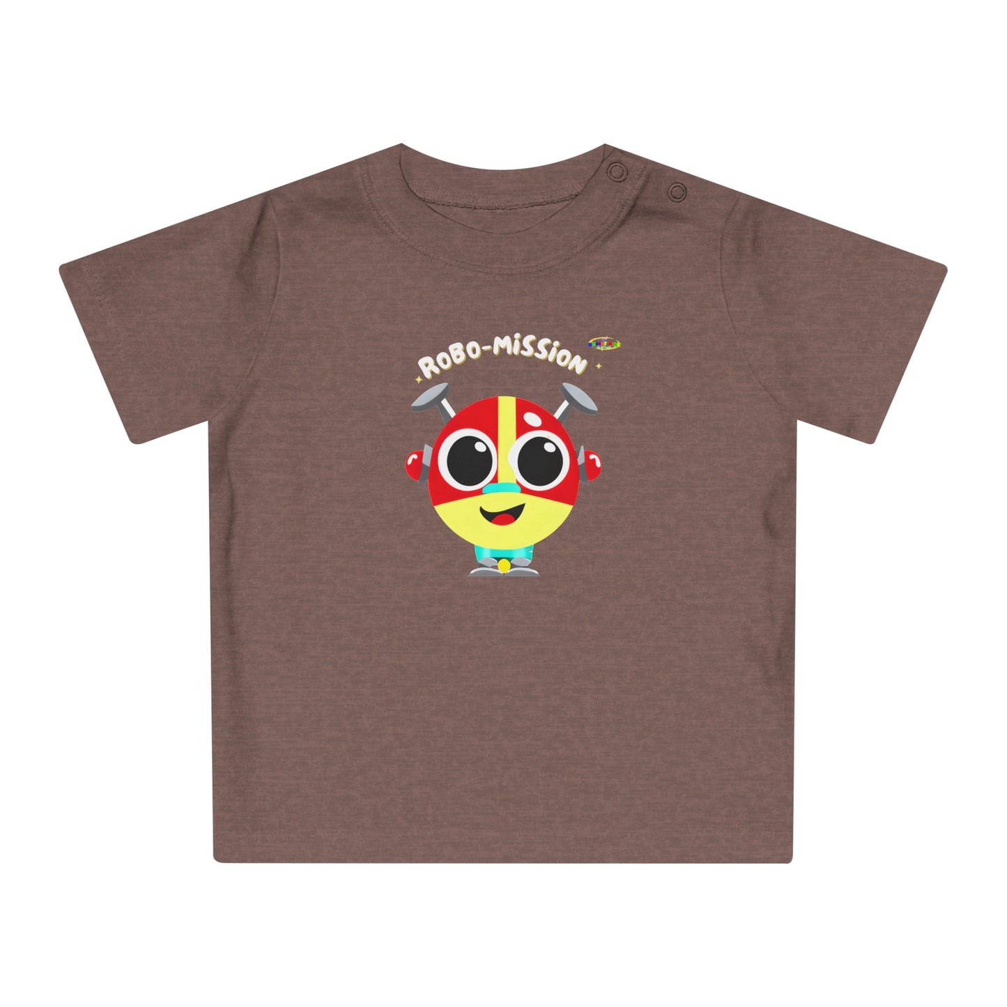 Cute little Robo Mission Robot Logo Baby T-Shirt -MyBrightSideClothing