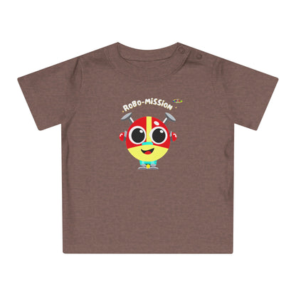 Cute little Robo Mission Robot Logo Baby T-Shirt -MyBrightSideClothing