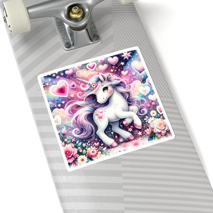 Magical Unicorn Love Kiss-Cut Sticker-My Bright Side Clothing