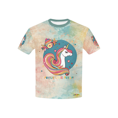 Beautiful Rainbow Watercolour it a sweet life Unicorn Graphic-Children's T-shirt My Bright Side Clothing