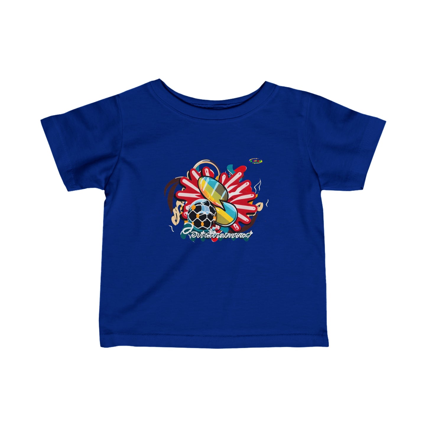 Cute Loving Sports Logo Infant Fine Jersey Tee-My Bright Side Clothing