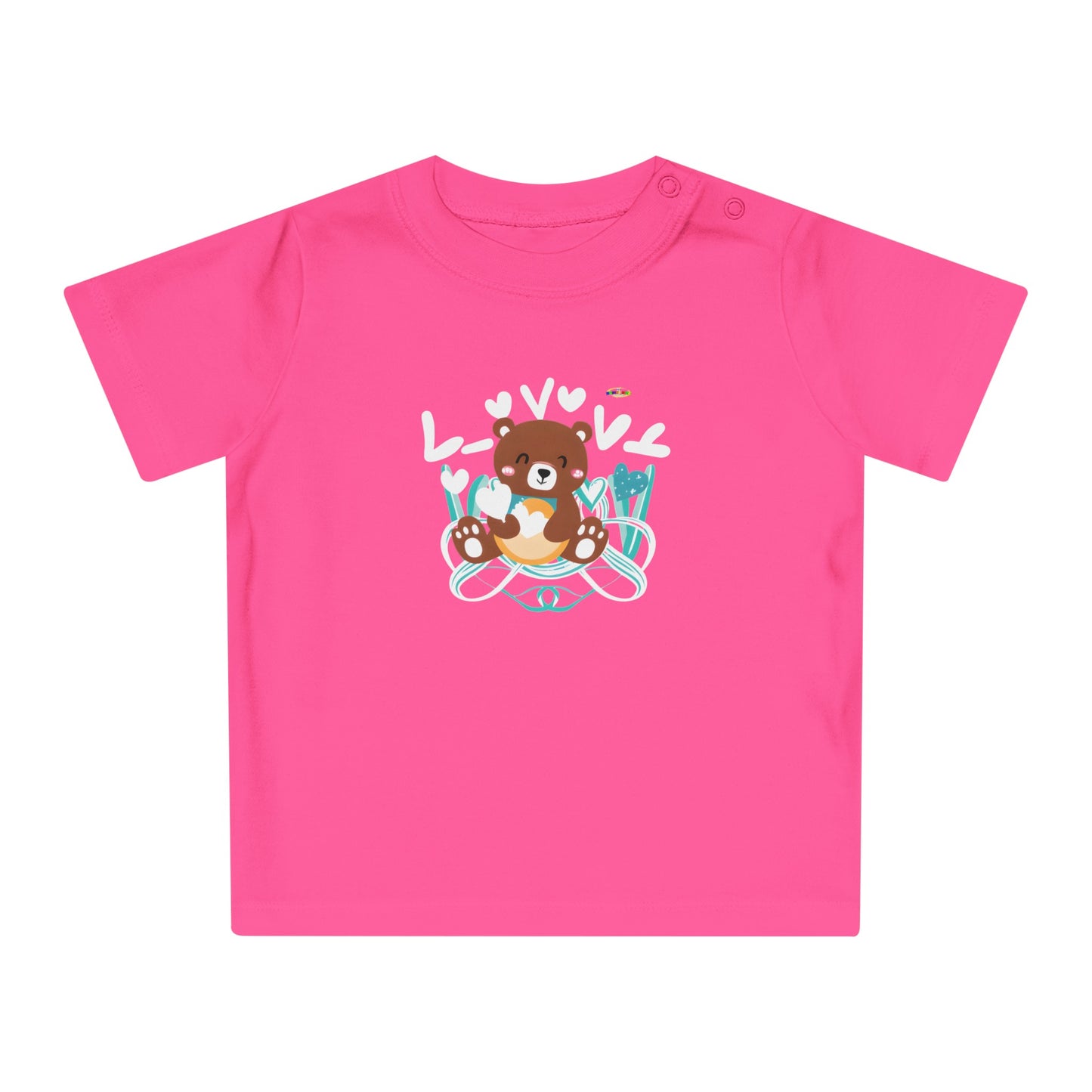 Cute Love Bear Baby T-Shirt-My Bright Side Clothing