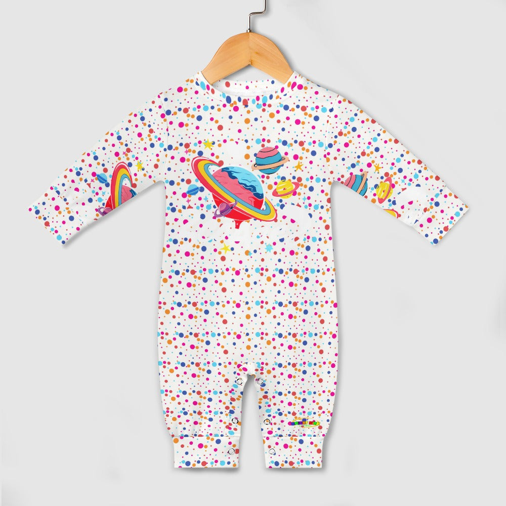 Cute Colourful Outer space  Baby Romper-My Bright Side Clothing