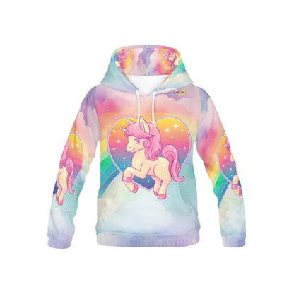 Beautiful Rainbow Pony Children's Hoodie-My Bright Side Clothing