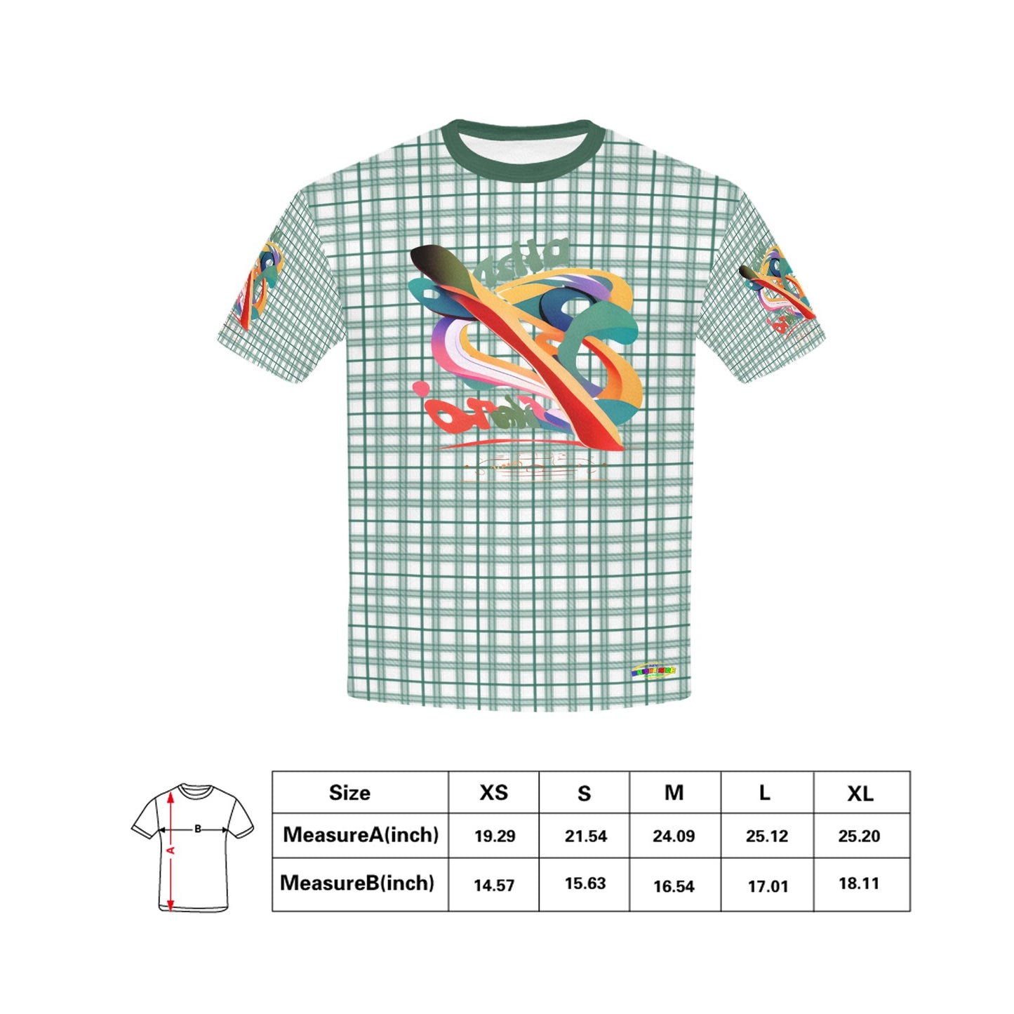 Retro Checkered Pattern and Logo Children's T-shirt -My Bright Side Clothing