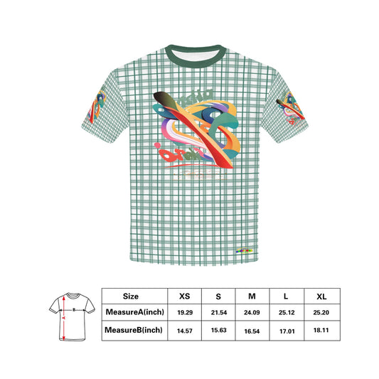 Retro Checkered Pattern and Logo Children's T-shirt -My Bright Side Clothing