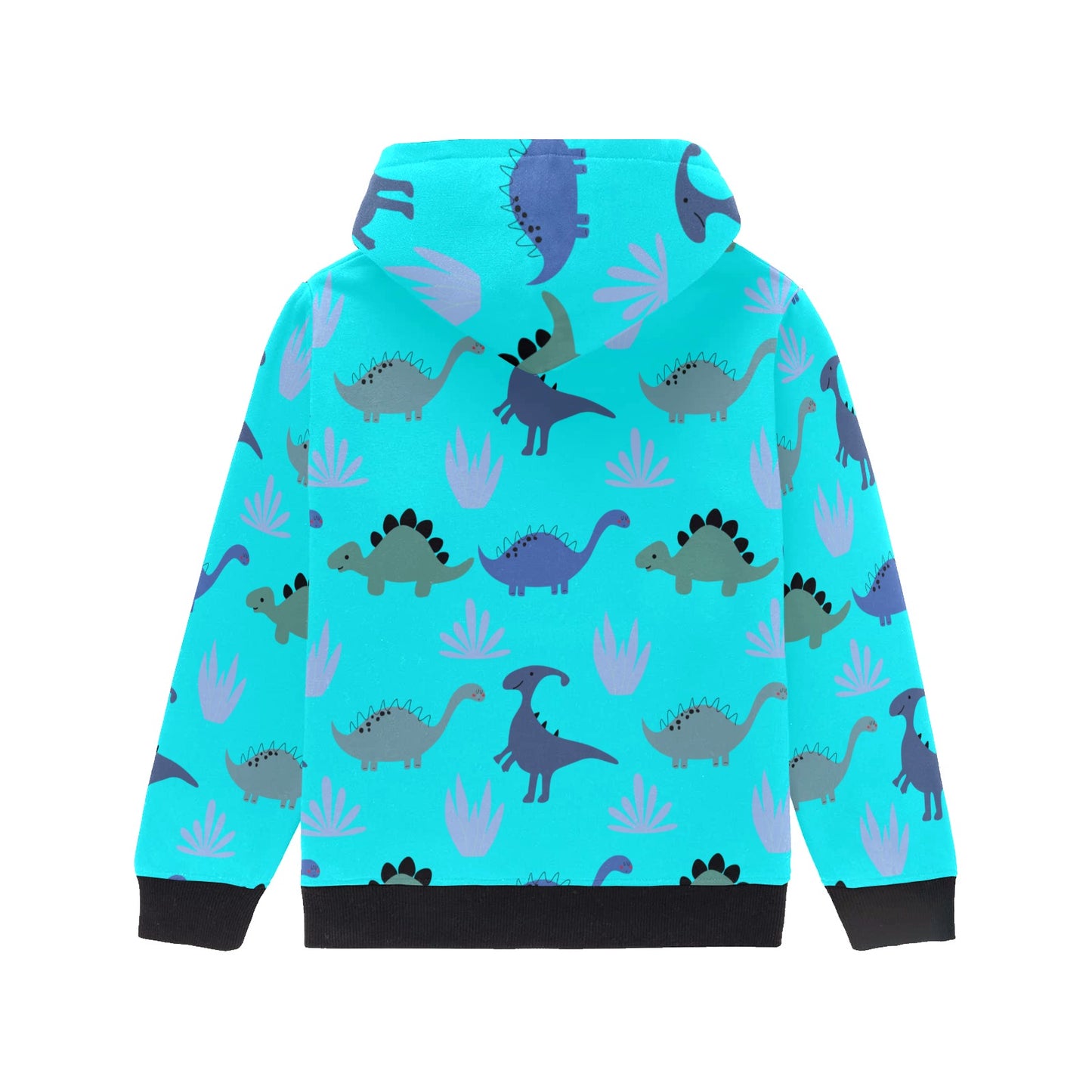 Toddler Long Sleeve Hoodie Dino Land Blue/Purple