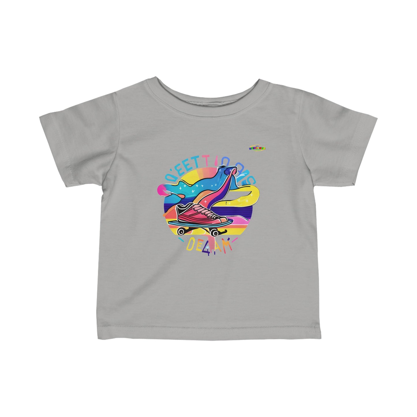 Cute Sweet Groovy skater life Logo Infant Fine Jersey Tee-MyBrightSideClothing