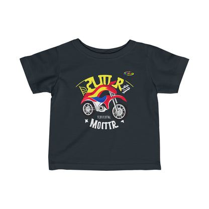 Super Motor Cycle Logo Infant Fine Jersey Tee-MyBrightSideClothing