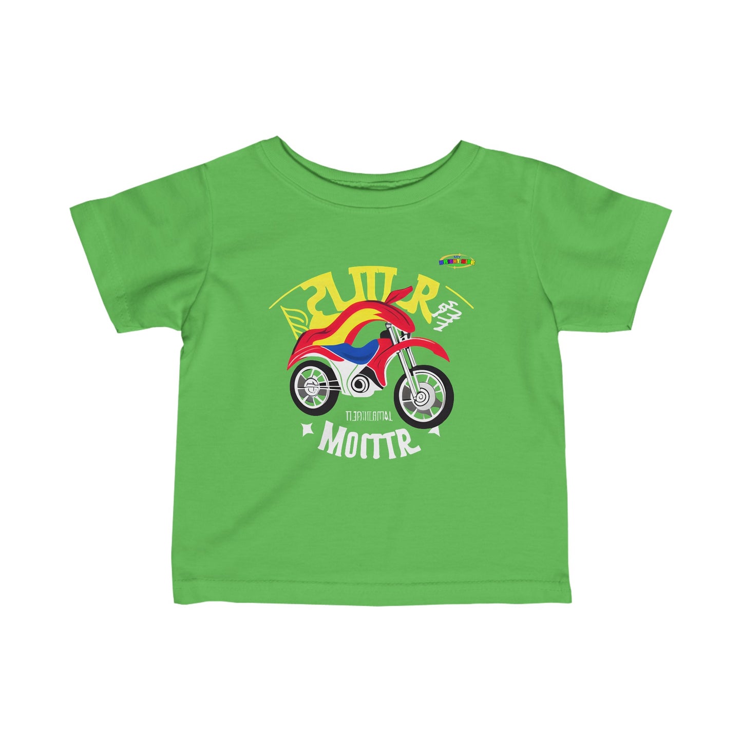 Super Motor Cycle Logo Infant Fine Jersey Tee-MyBrightSideClothing